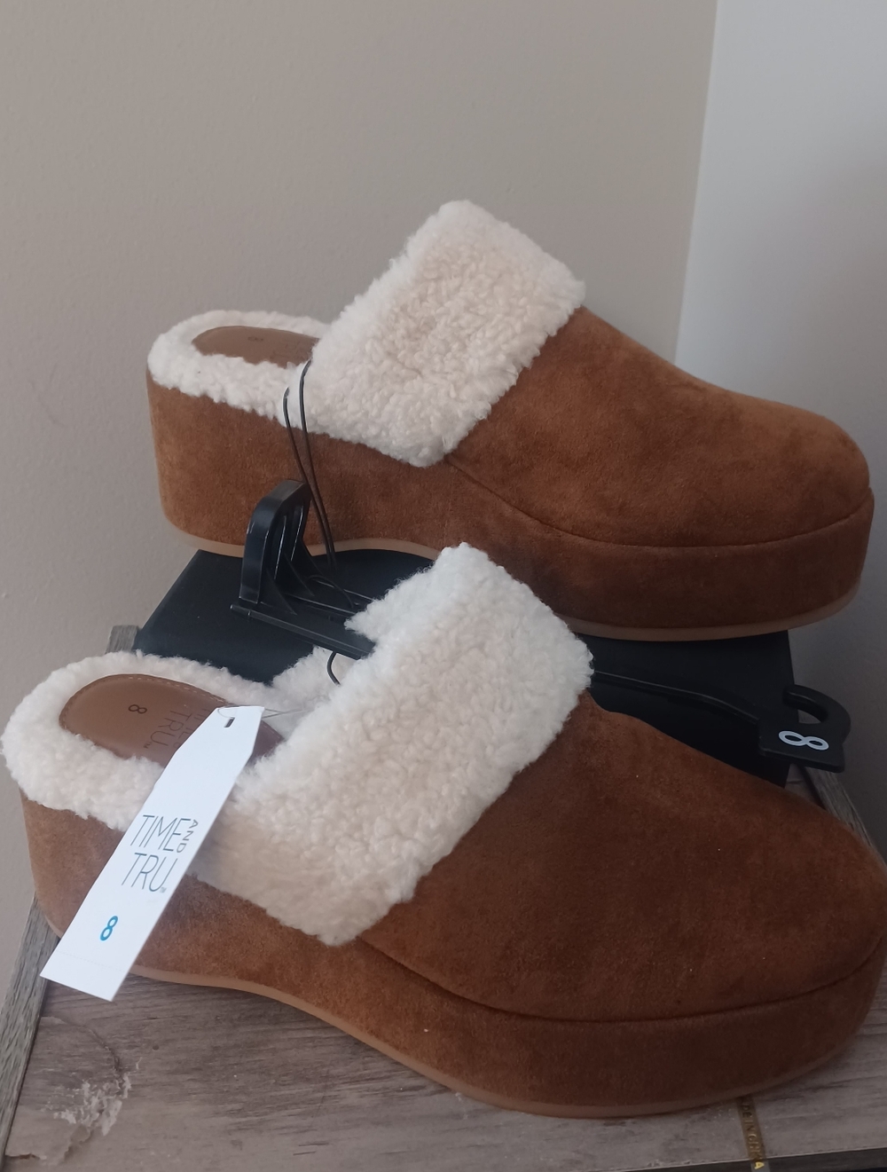 Time And Tru Wedge Clogs Slip On Sz 8